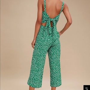 Faithful the Brand Playa Jumpsuit in Green Floral